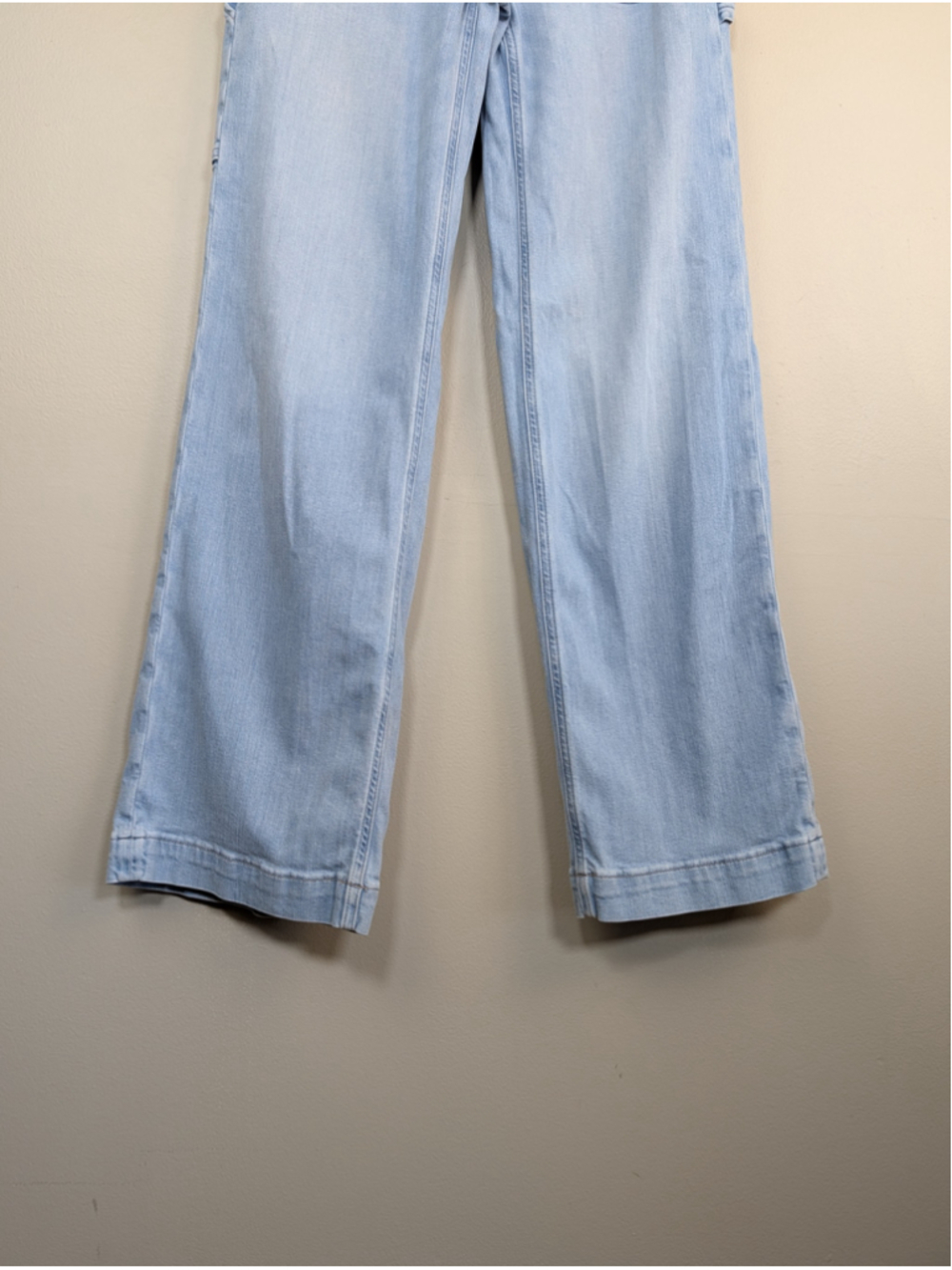 American Eagle 0 Dreamy Drape Super Hi Rise Baggy Wide Leg Jeans Stretch AE - Picture 6 of 13